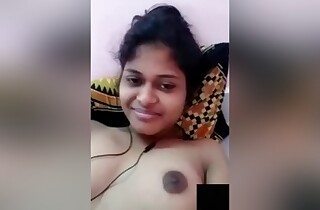 Today Exclusive- Cute Desi Girl Showing Soul To Lover On Video Call Ornament 2