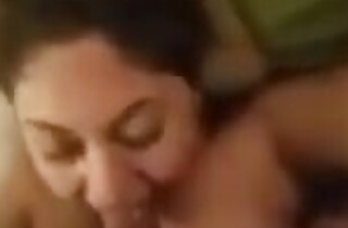 NRI BBW sloppy suck and lady-love with facial