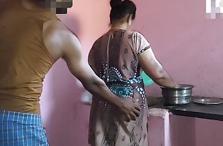 Aunty was working in the kitchen when I had sex anent her