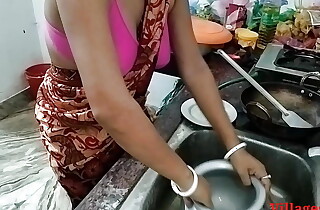 Sky Blue Saree Indian Wife Fuck less scullery up devar ke saath