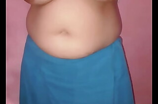 Sexy indian wife gushes her broad in the beam boobs