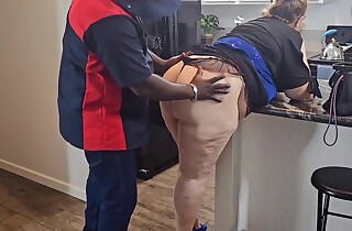 Big Ass Number one Wife Seduces Mechanic And Gives Him Blowjob As Payment Of Repair