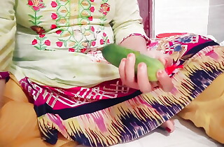 Bengali Housewife Hardcore Pussy Fingering beside Cucumber.