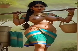 Indian village glum girl's Ai stable understudy