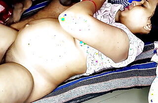 Giving a kiss pregnant Promila Bhabhi sucking unearth fucked round creampied hindi audio