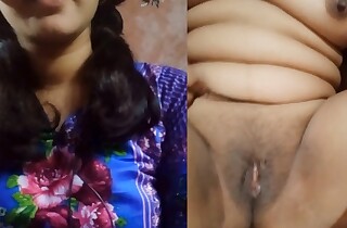 Beautiful horny girl with blue dress. Stunning bhabi fingerings her tight pussy. Bangla talking