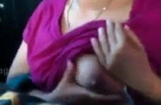 Indian Hot desi girl boobs show and press selfie be advisable for beau - Wowmoyback