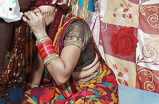 Pulchritudinous Indian newly spoken for wife home sex saree Desi video