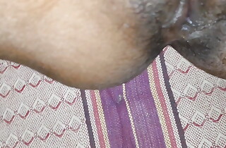 Dehati chudai with hott Desi pinky bhabhi with step brother big black hairy cock put inside her indiscretion and hairy parsimonious pussy