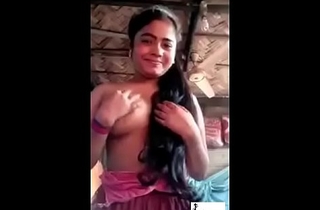 Desi neighbourhood pub Indian Girlfreind showing boobs coupled with pussy for boyfriend