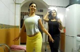 Sexy 2 arab gals whoppers show muff show