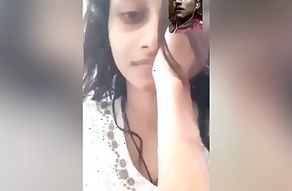 Cute Desi Unshaded Shows Her Boobs Nearly Lover On Video Call