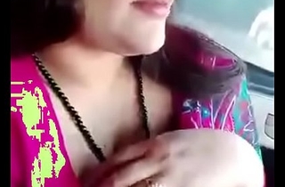 Desi hindi speaking Indian heavy titty aunty fro pink saree simian titty