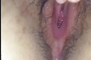 Wahyu44I 10 masturbates till such time as wringing wet and untidy hairy pussy