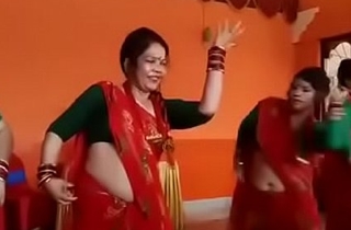 INDIAN Publicly NAVEL BELLY DANCE 162
