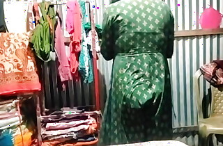 Indian desi bhabhi is dressing