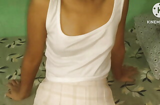 Desi teen teacher girl showing her sexy figure first time