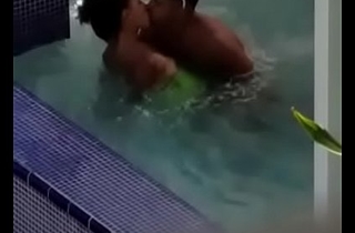 Indian fuck cut up anent thr pool