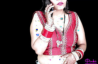 2024 Karwa Chauth- Desi juvenile wife Pinki had blowjob surrounding front of Moon, cumshot on her big Ass.