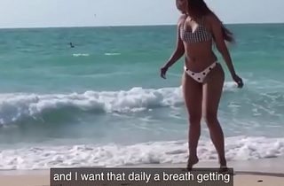 Bosslady Dubai beach hot arse indian girl