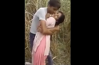 Indian Bhabhi Blackmailed  In Sugar can square By Village Boy