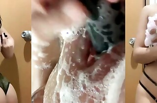 Glum shower untidy pussy masturbate orgasm