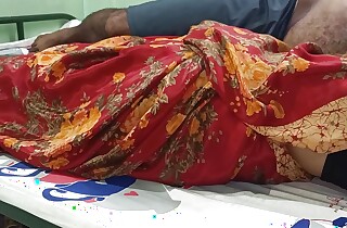 mysore New married couples enjoying saree romance adjacent to bed
