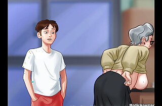 Summertime saga young dick fucks coupled with gets a superannuated pussy pregnant