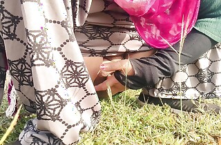 Indian Village Aunty Hardcore Sexual intercourse Video Fucked Outdoor up Sifter by Stepbrother