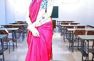 Desi Bonny Teacher teaching Sex Lessons ( Hindi Drama ) Indian virgin bus teacher. the prankish time in classroom